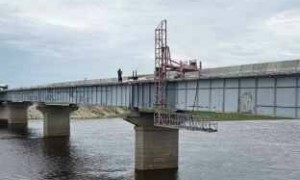 Новости: В Усть-Таркском районе завершён первый этап капремонта моста через Омь